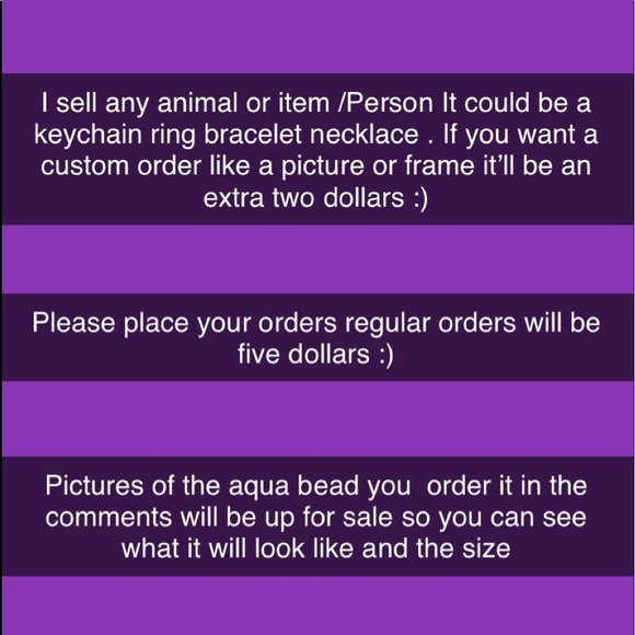 Aqua bead item - Picture 1 of 1